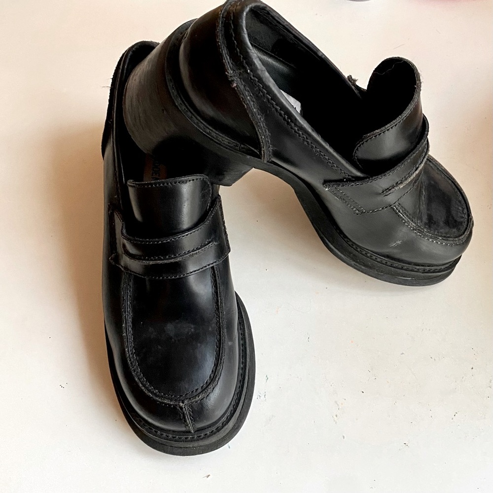 Steve Madden Black Platform Shoes 90s Y2K